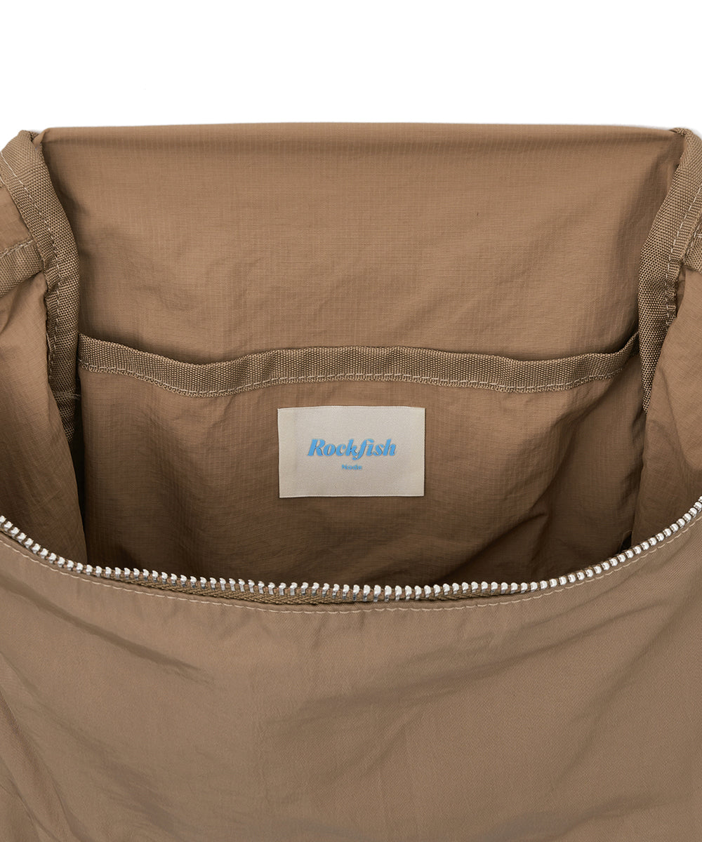 Rockfish Weatherwear Nylon Backpack Camel interior pocket