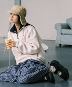Rockfish Weatherwear BRYN VELCRO SNEAKERS V2 styled with a checked skirt