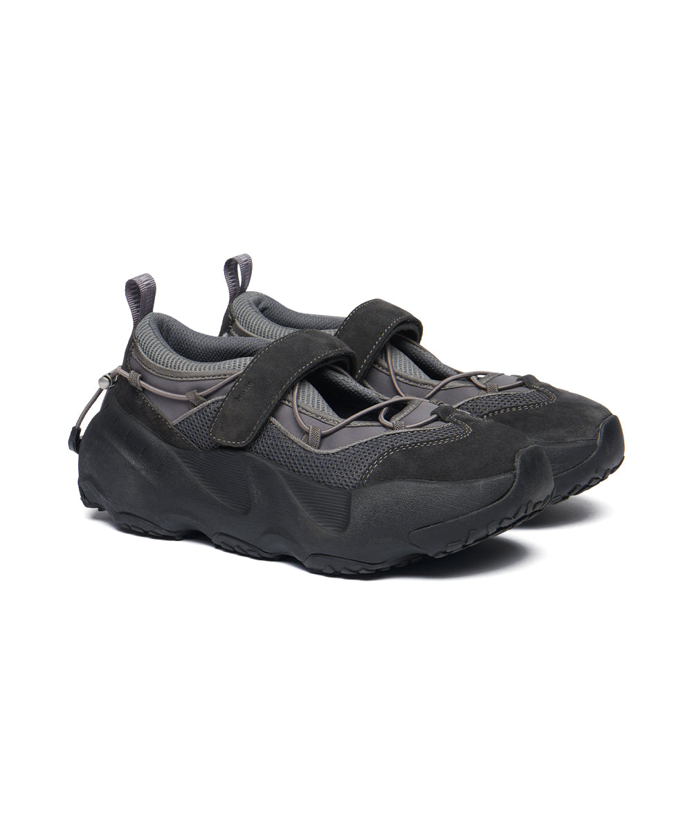 Rockfish Weatherwear BRYN VELCRO SNEAKERS V2 Charcoal three-quarter view