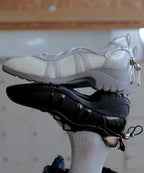 Rockfish Weatherwear Bliss Heel String Sneakers Cream and Black pair