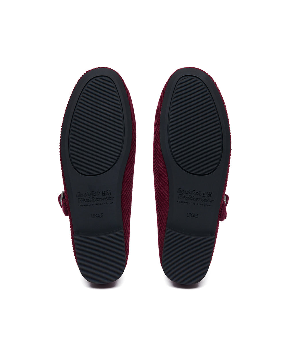 Rockfish Weatherwear Bella Maryjanes Corduroy Wine view 8