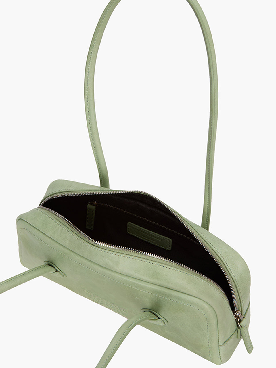 MARGESHERWOOD Soft Boston Ew Baguette Bag - Melon Leather