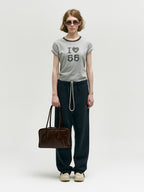 MARGESHERWOOD Soft Boston Bag - Mocha Crinkle