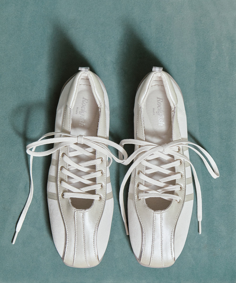 Rockfish Weatherwear Bliss Laceup Sneakers Cream Pearl 9