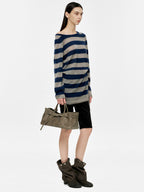 MARGESHERWOOD Grandma Used Bag - Etoffe Pull-up Leather