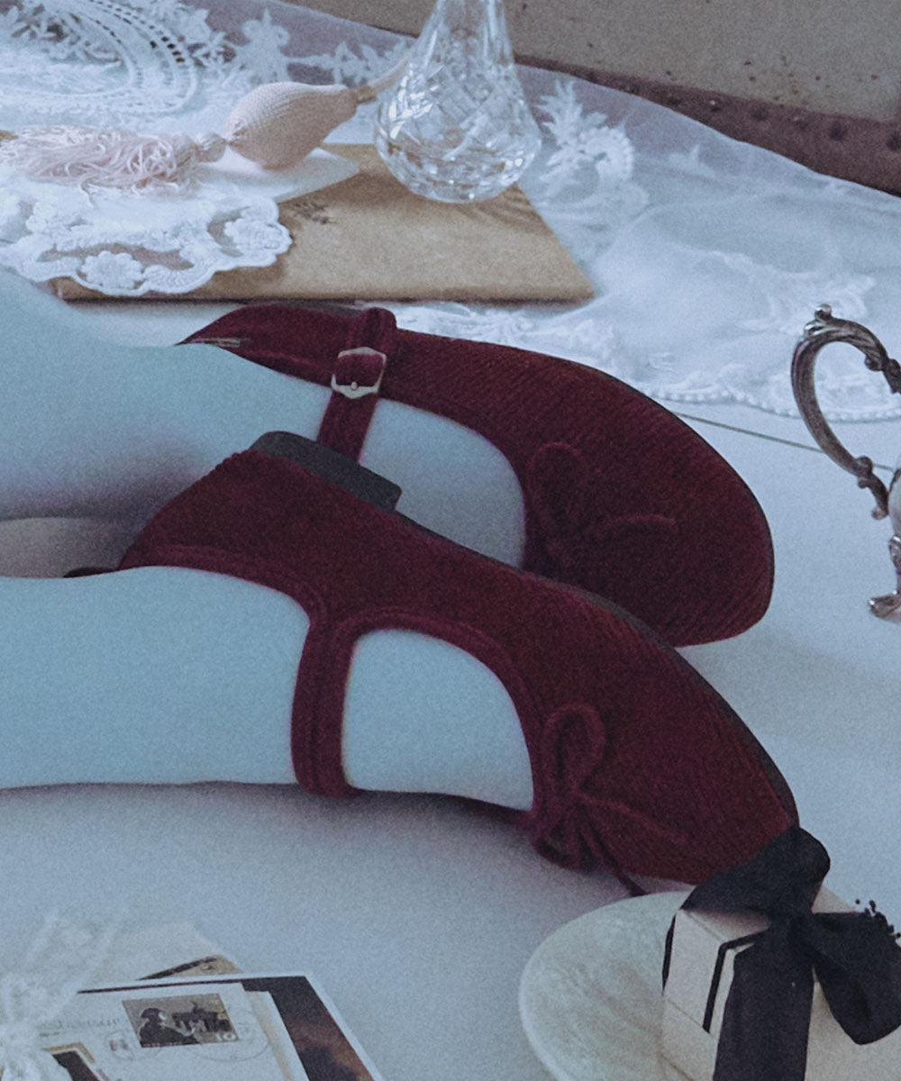 Rockfish Weatherwear Bella Maryjanes Corduroy Wine view 3