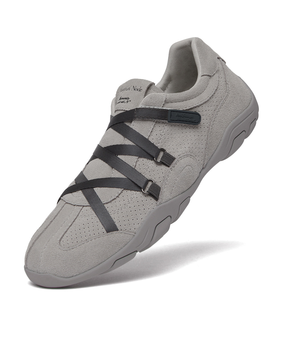 Rockfish Weatherwear ZANE X-STRAP SNEAKERS(SUEDE) Light Grey view 5