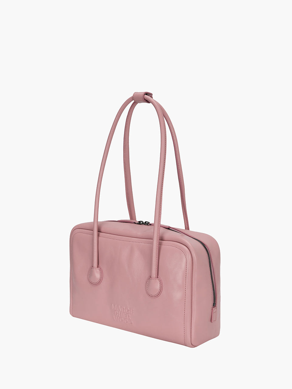 MARGESHERWOOD Soft Boston Bag - Baby Pink Crinkle