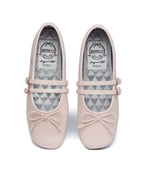 Rockfish Weatherwear Square Toe Two Strap Maryjanes Pink top view pair