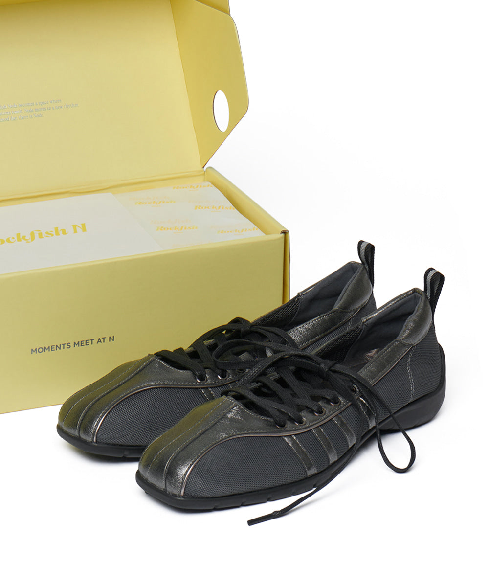 Rockfish Weatherwear Bliss Laceup Sneakers Dark Silver 10