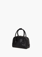 MARGESHERWOOD Soft Tote Mini Bag in Black Pull-up leather