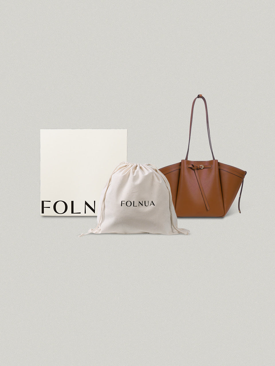 FOLNUA Mini Anthos Bag Brown - Stitch