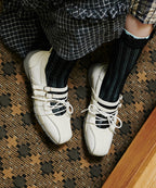 Rockfish Weatherwear Aster Laceup Sneakers Cream White styled