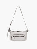 Marge Sherwood Outpocket Hobo Mini in light grey glossy plain