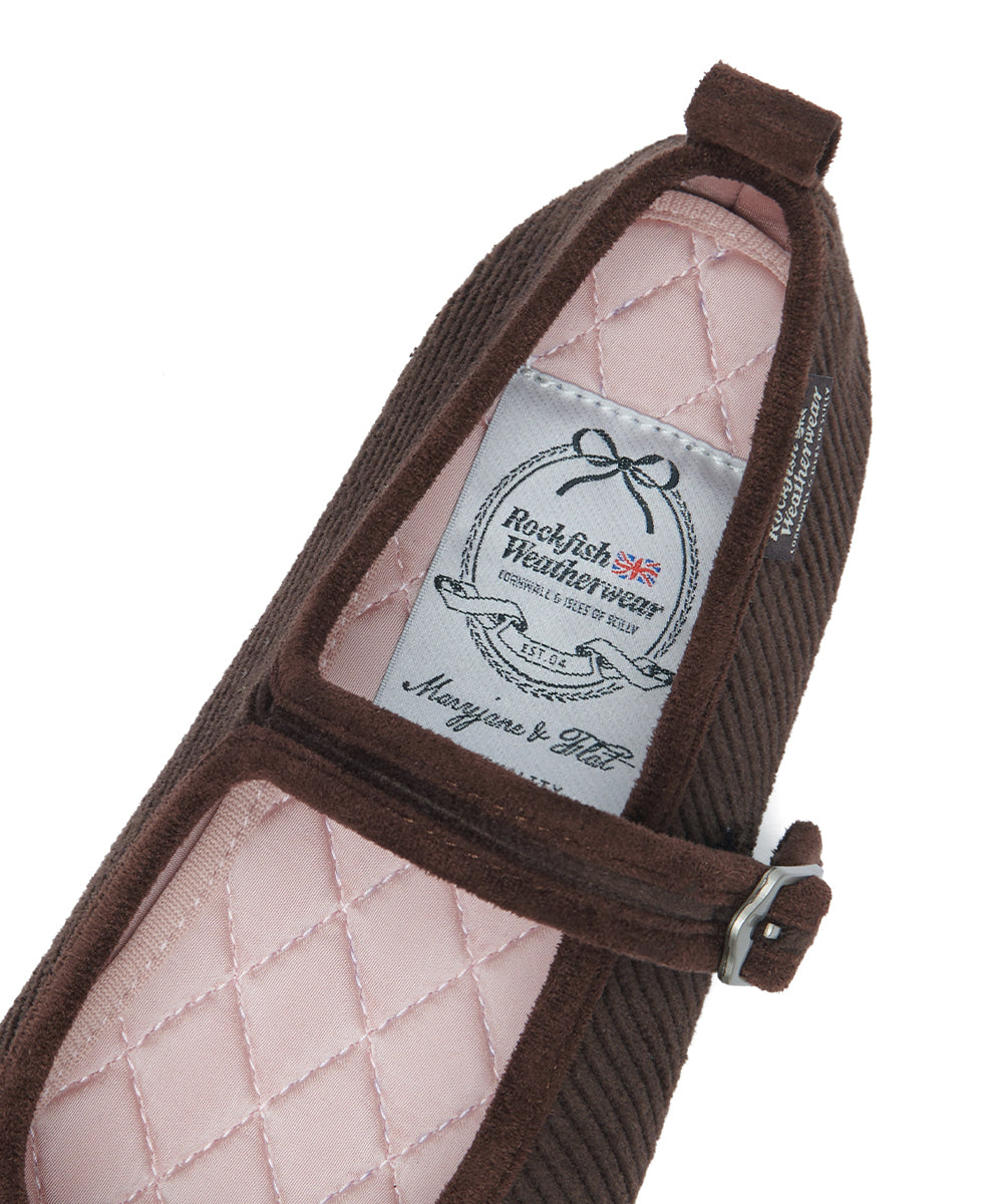 Rockfish Weatherwear Bella Maryjanes Corduroy Brown view 8
