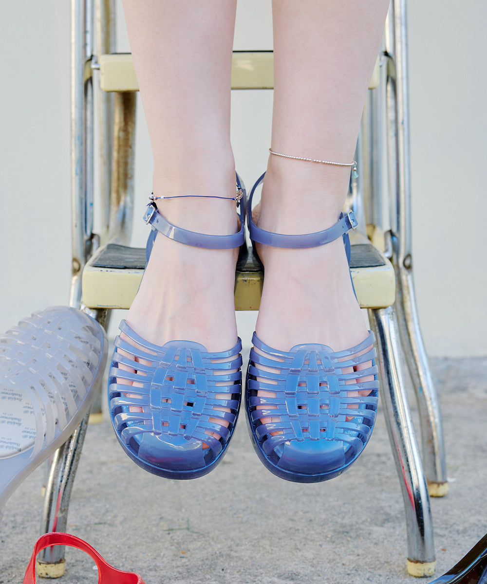 Rockfish Weatherwear GLAIR Strappy Sandals (Clear) Pale Navy view 11