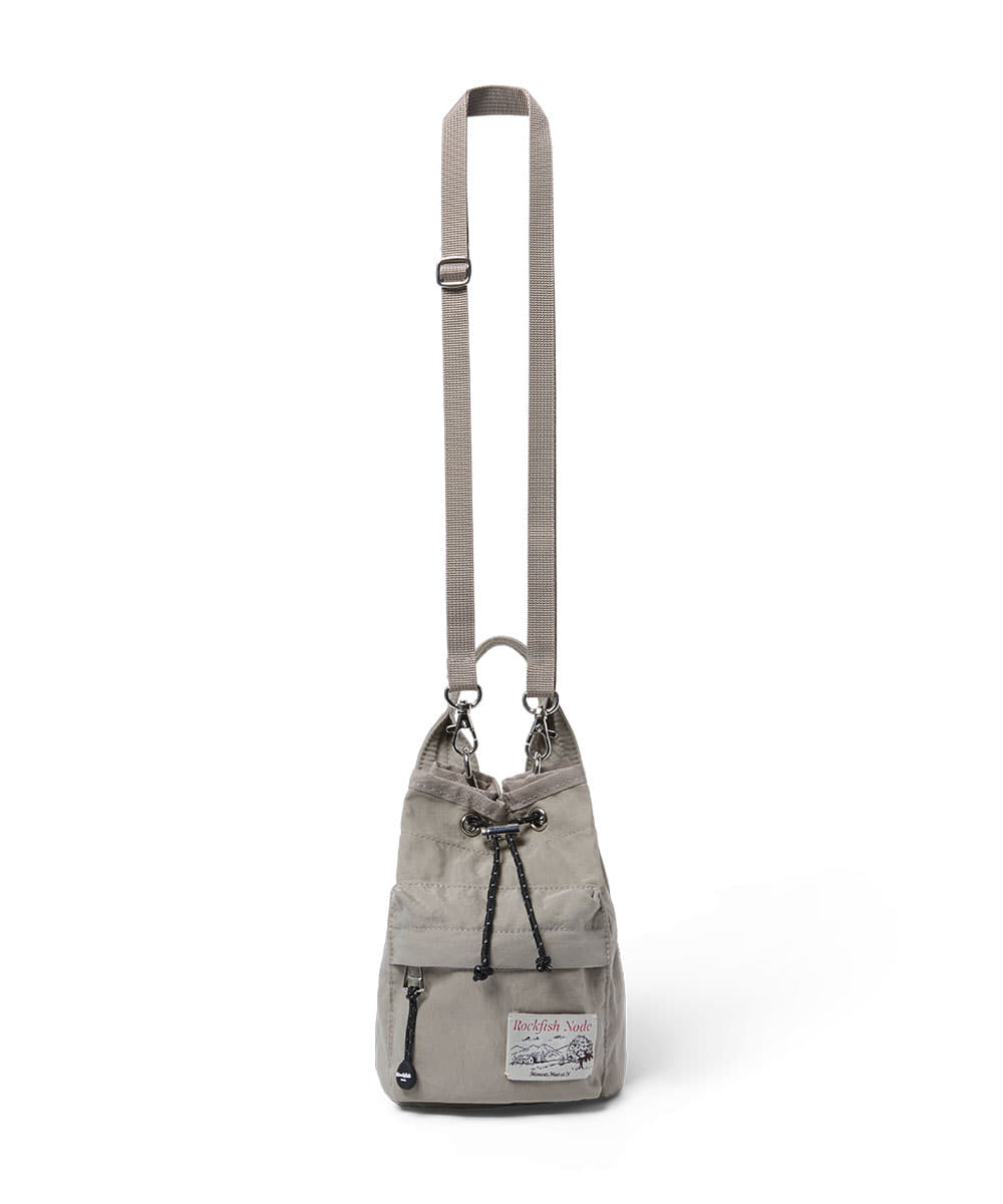 Rockfish Weatherwear Nylon Drawstring Mini Bag Light Khaki view 7