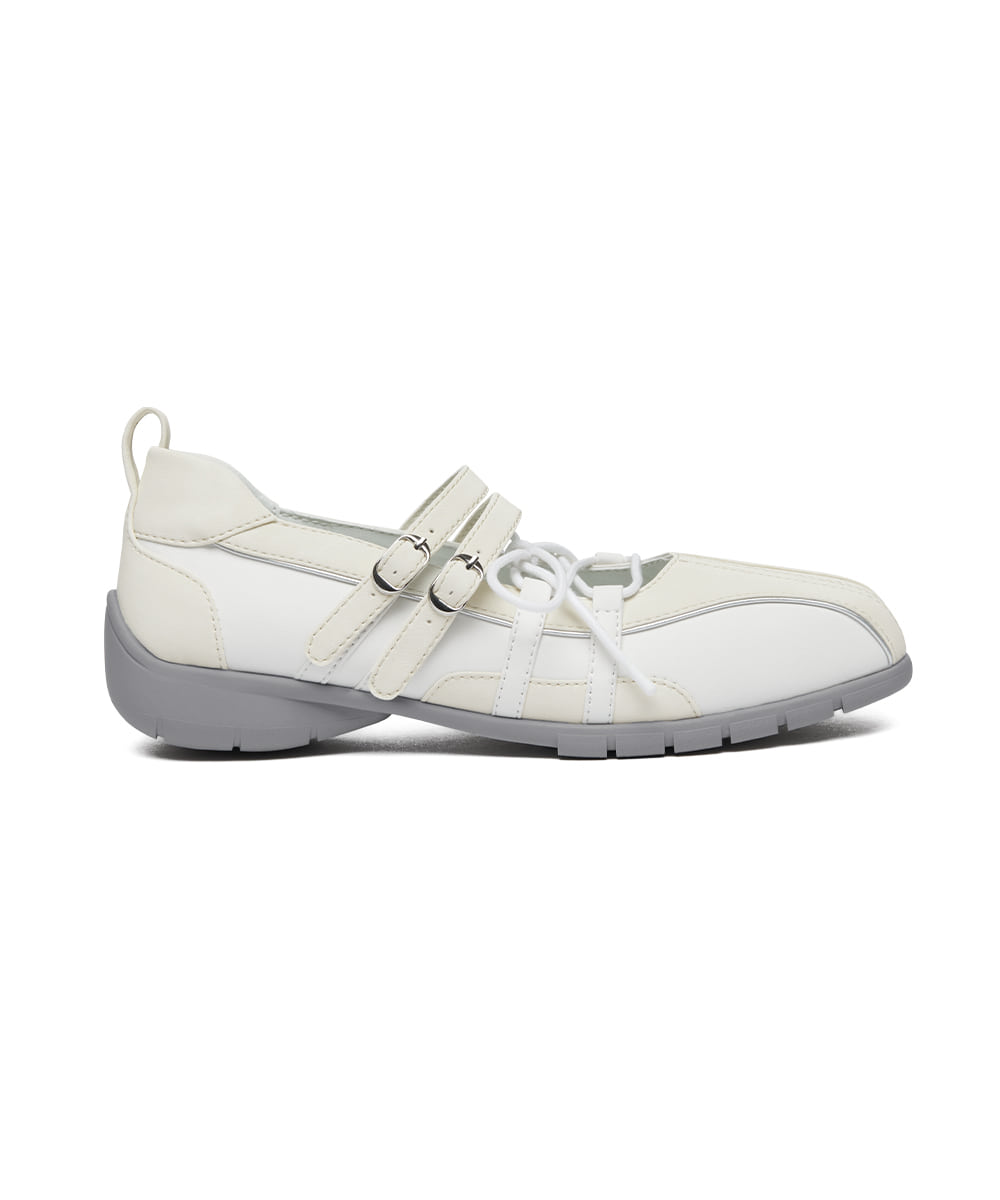 Rockfish Weatherwear Aster Laceup Sneakers Cream White side view