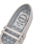 Rockfish Weatherwear Square Toe Two Strap Maryjanes Pink quilted insole detail