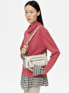 Marge Sherwood Outpocket Hobo Mini in light grey glossy plain, view 2