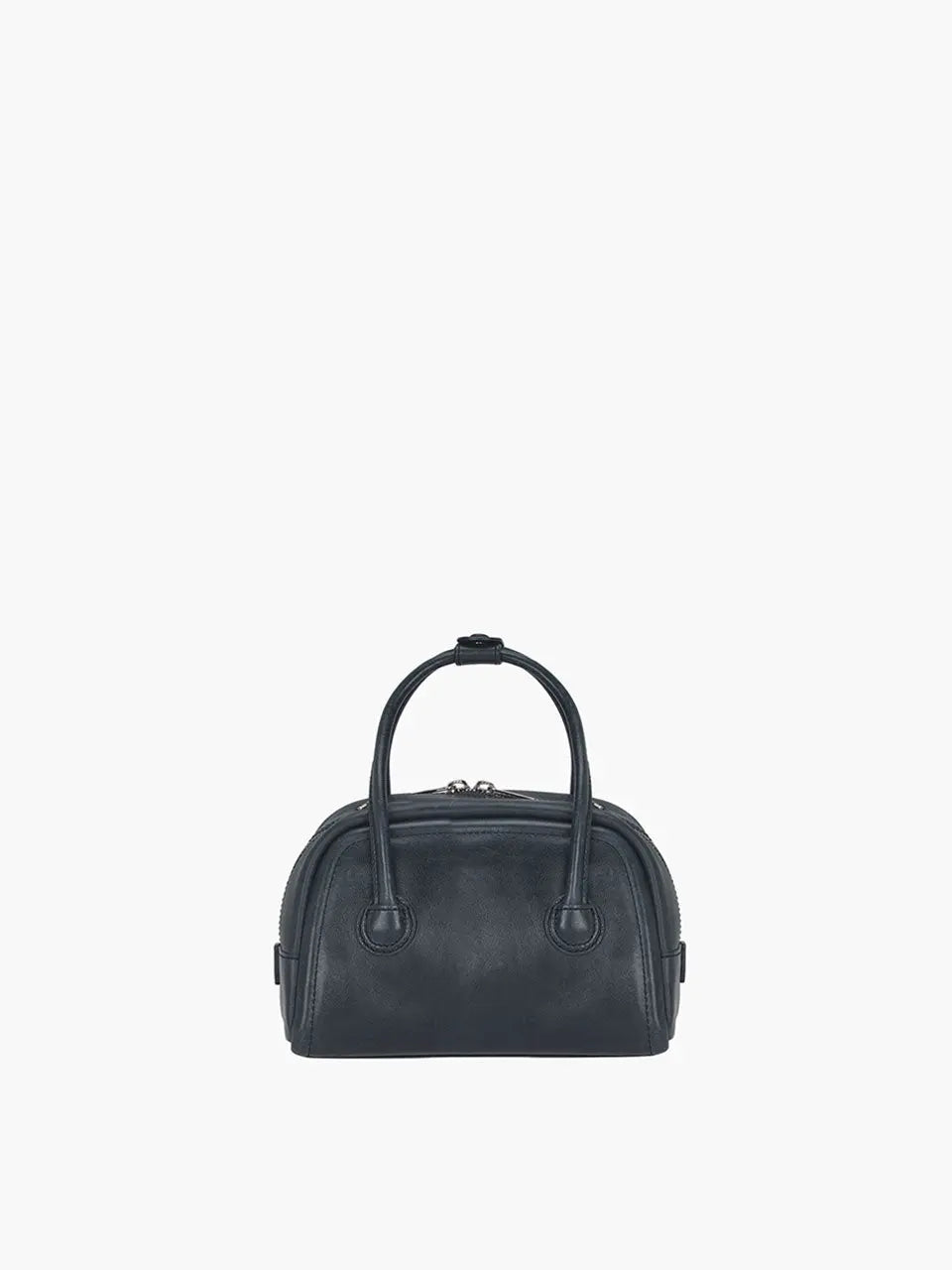 MARGESHERWOOD Soft Tote Mini Bag in Navy Pull-up leather
