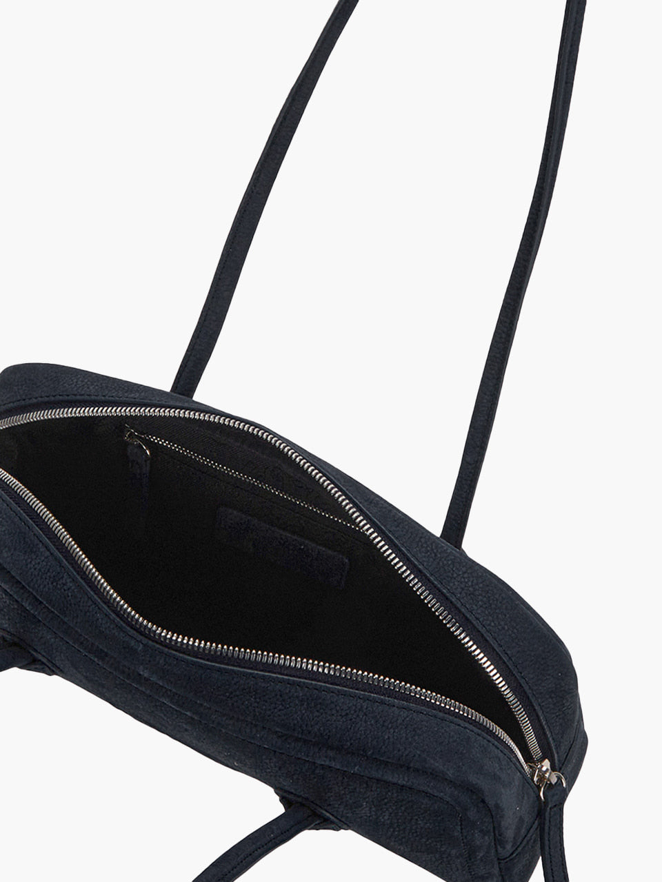 MARGESHERWOOD Soft Boston Ew Baguette Bag - Indigo Nubuck