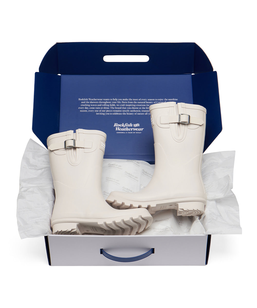 Rockfish Weatherwear ORIGINAL RAIN BOOTS SHORT Ivory detail 5