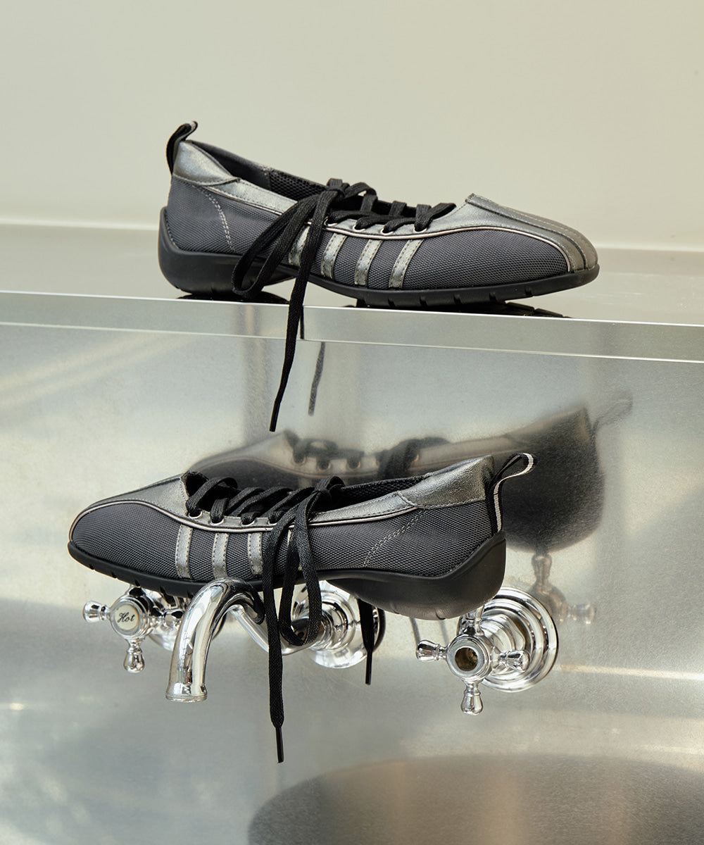 Rockfish Weatherwear Bliss Laceup Sneakers Dark Silver 9