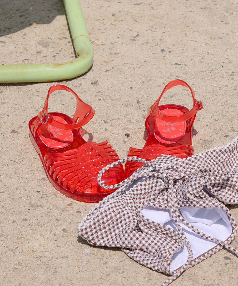 Rockfish Weatherwear GLAIR Strappy Sandals (Clear) Red view 7