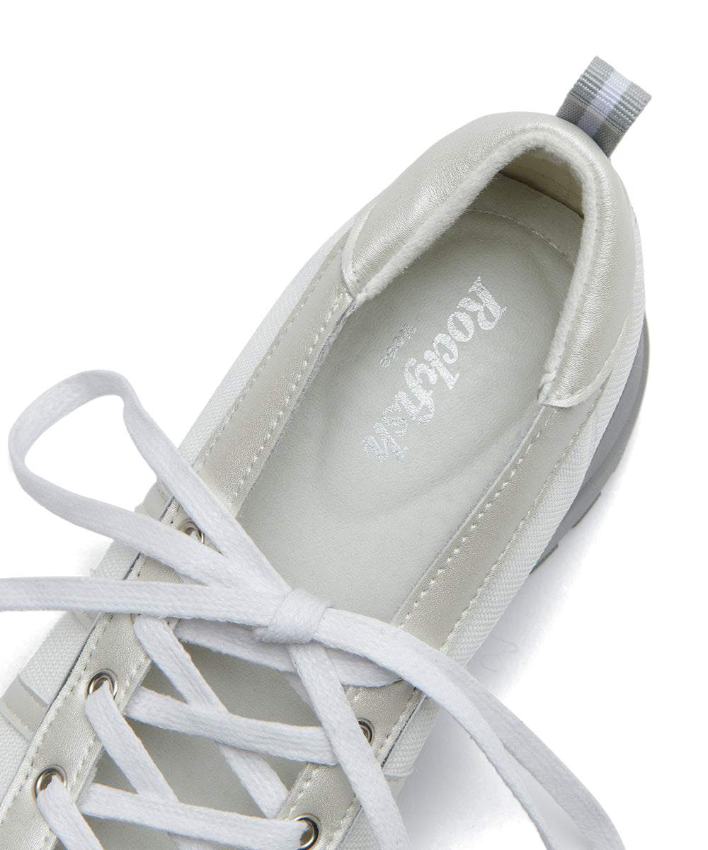 Rockfish Weatherwear Bliss Heel Laceup Sneakers Cream Pearl view 12