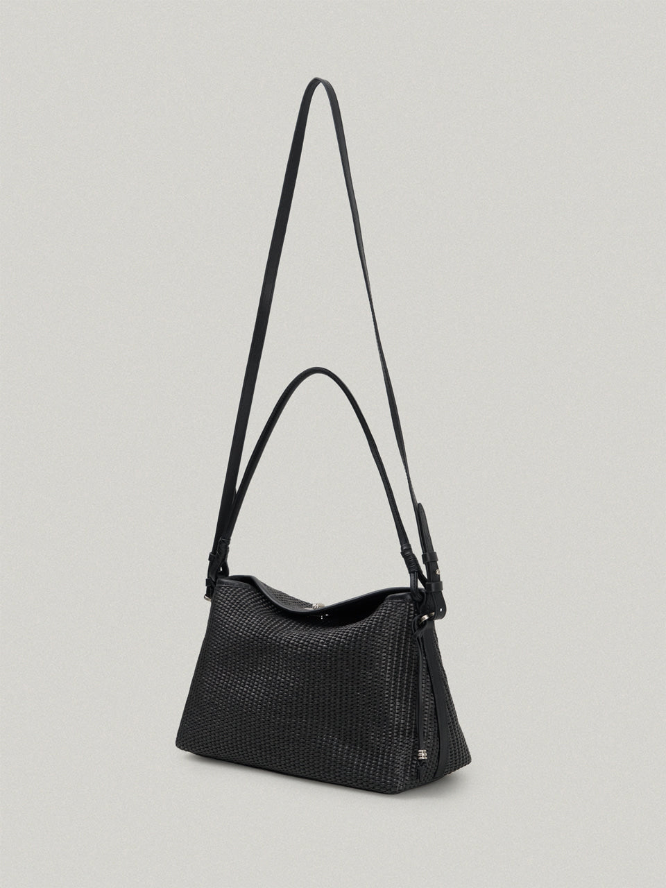 FOLNUA Dua Flap Bag Black Lapia interior view