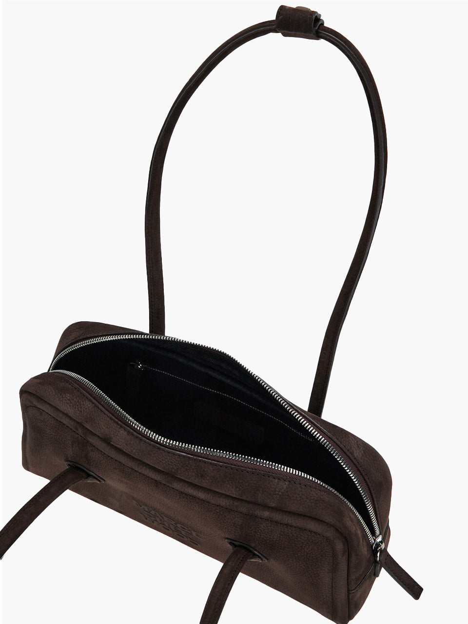 MARGESHERWOOD Soft Boston Ew Baguette Bag - Hush Nubuck