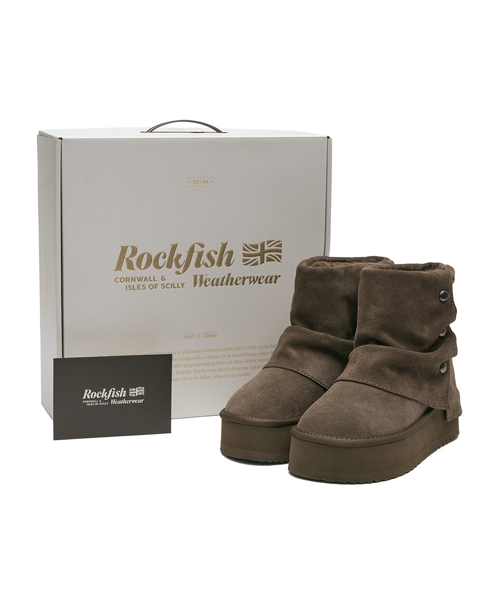 Rockfish Weatherwear Stud Maxi Folded Boots Short Cocoa view 9