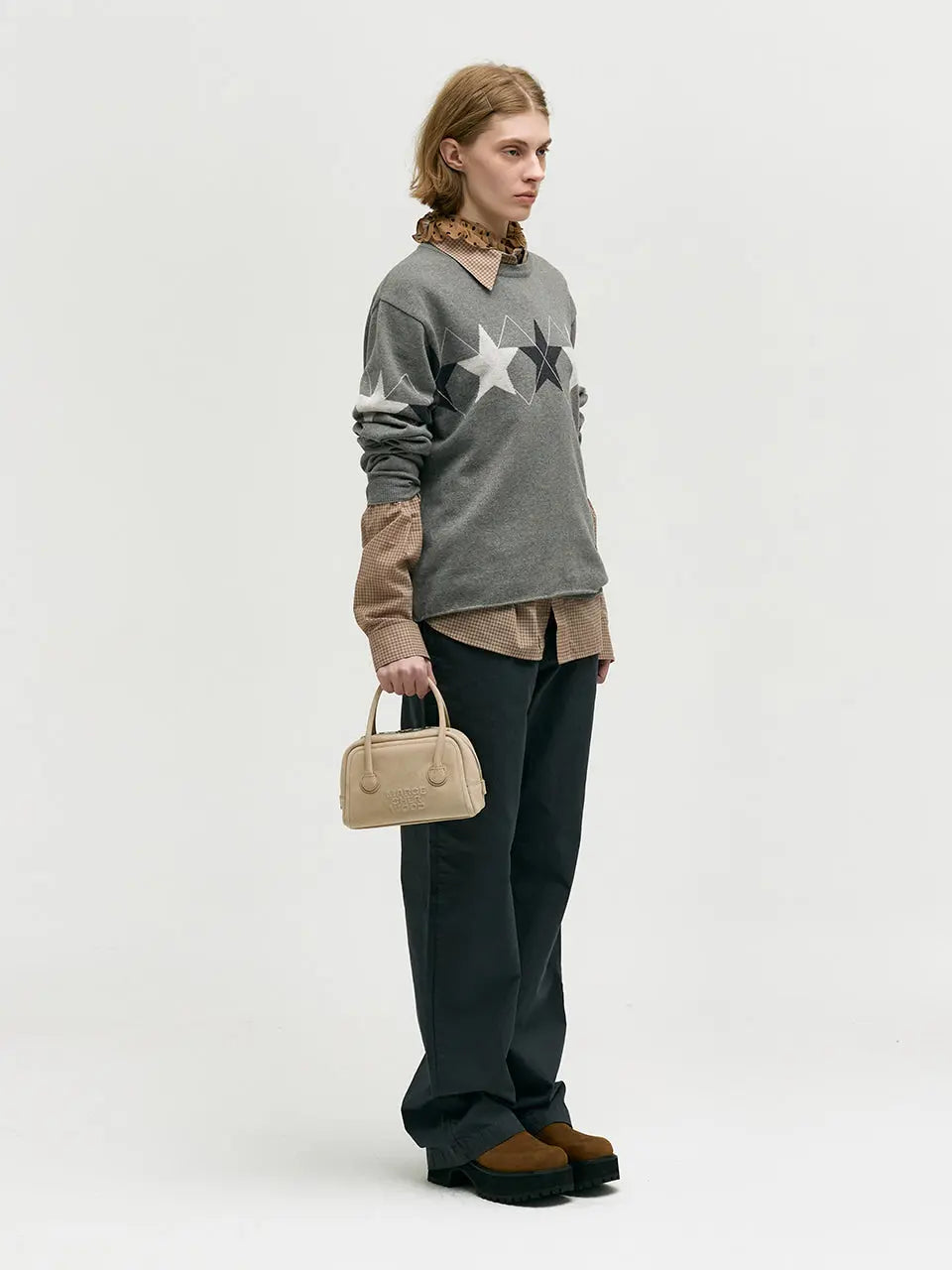 MARGESHERWOOD Soft Tote Mini Bag in Nude Nubuck leather