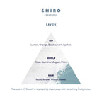 SHIRO Savon Eau de Parfum 22 fragrance pyramid