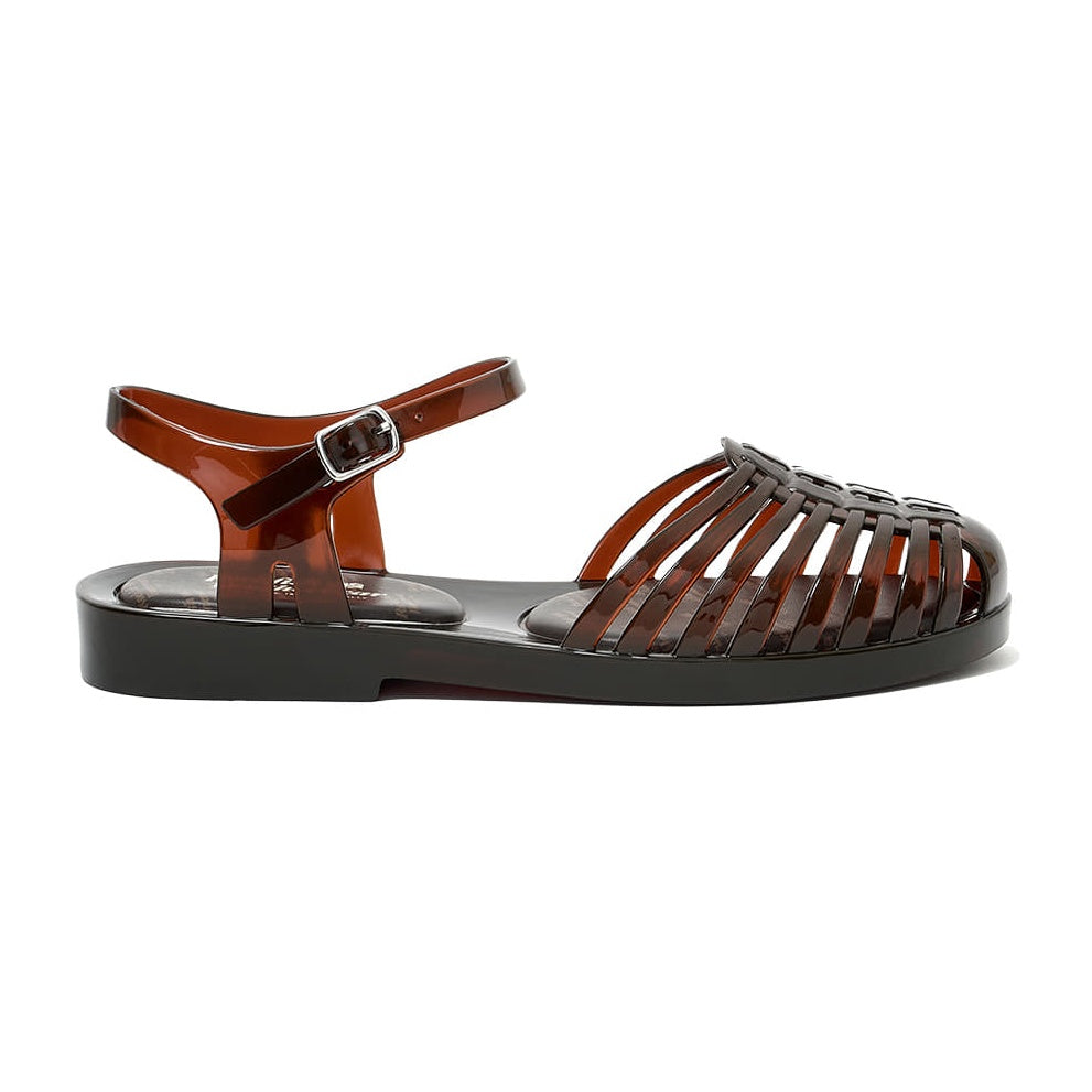 Rockfish Weatherwear GLAIR Strappy Sandals (Clear) Clear Brown side view
