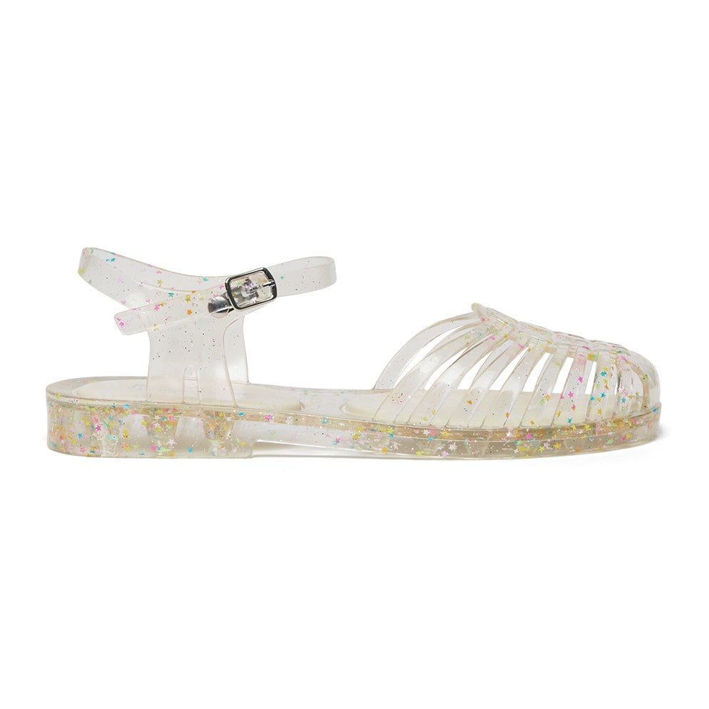 Rockfish Weatherwear GLAIR Strappy Sandals (Clear) Clear Star side view