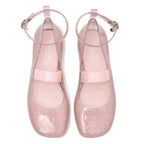 Rockfish Weatherwear GLAIR BANDING FLATS Glitter Pink top view