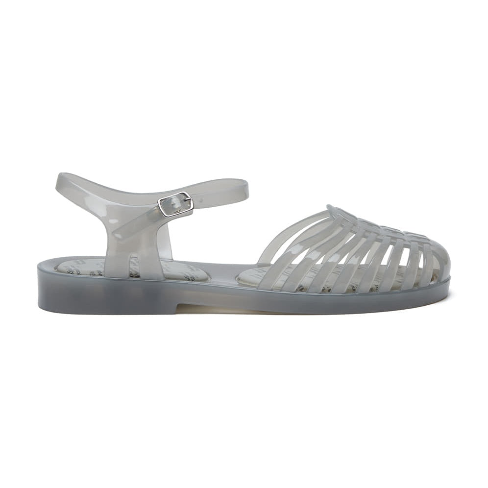 Rockfish Weatherwear GLAIR Strappy Sandals (Clear) Light Grey side view