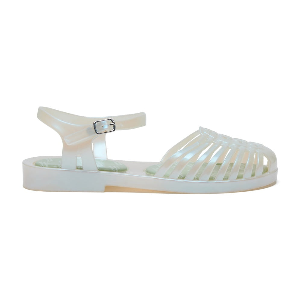 Rockfish Weatherwear GLAIR STRAPPY SANDALS(SOLID) Cream Pearl side view