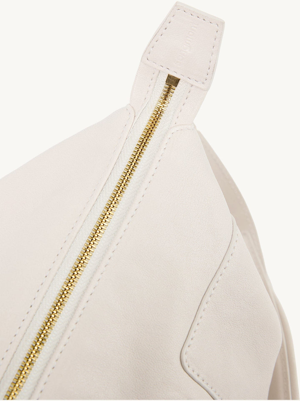 Songmont H Yore Bag Cloud - extended gold zip close-up