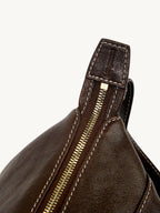 Songmont H Yore Bag Drab - extended zip end with contrast stitching