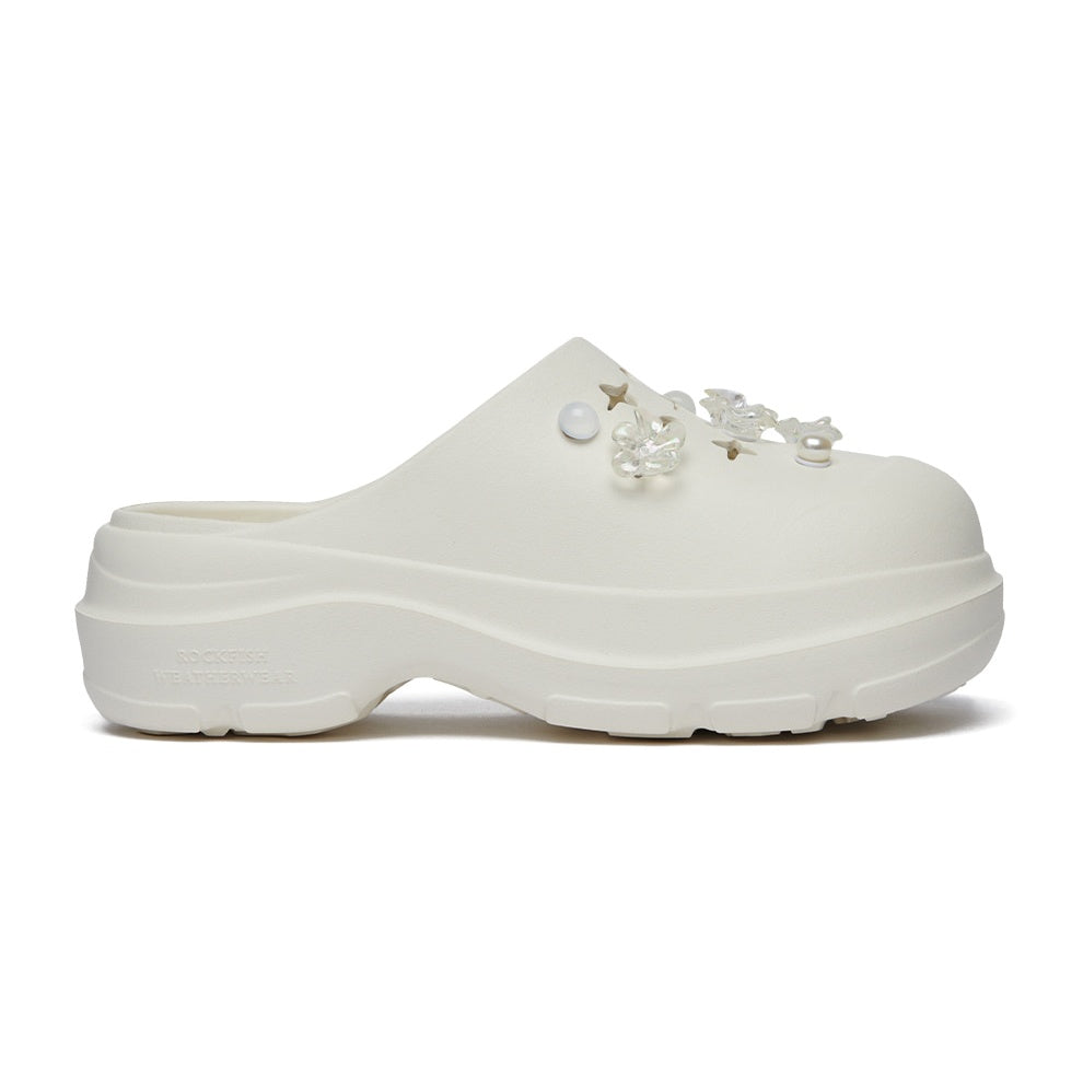 Rockfish Weatherwear x clor Hayden Clog Cream side view