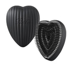 ReFa HEART BRUSH RAY Matte Black cover and pin side