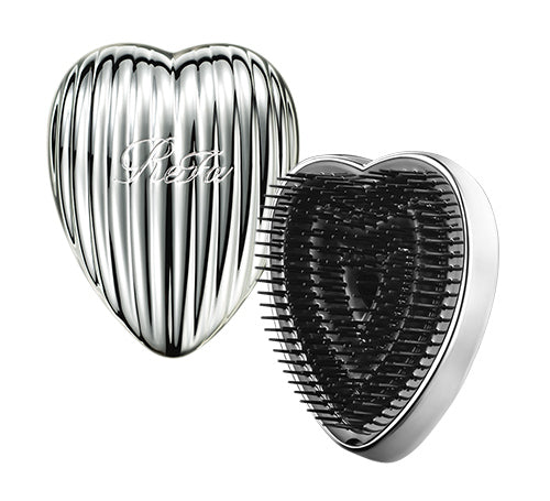 ReFa HEART BRUSH RAY Silver cover and pin side