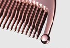 ReFa HEART NEW LOOK Rose Gold comb tip bead and teeth closeup