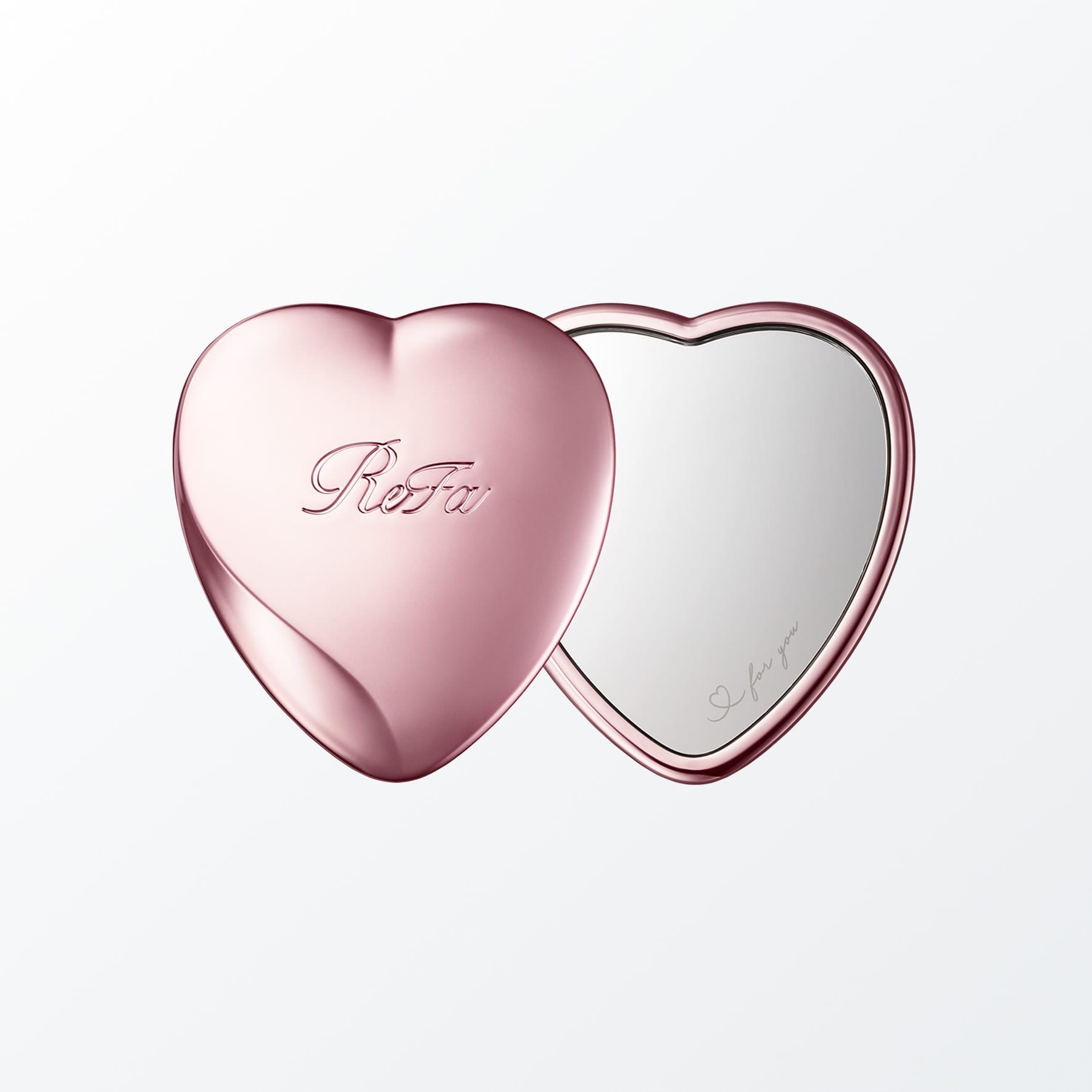 ReFa Heart Mirror Rose Gold