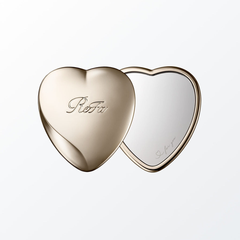 ReFa Heart Mirror Champagne Gold