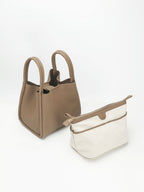 Songmont Large Song Bag Taupe - with zipped canvas inner pouch