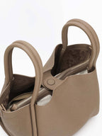 Songmont Large Song Bag Cream Apricot - handle and top detail